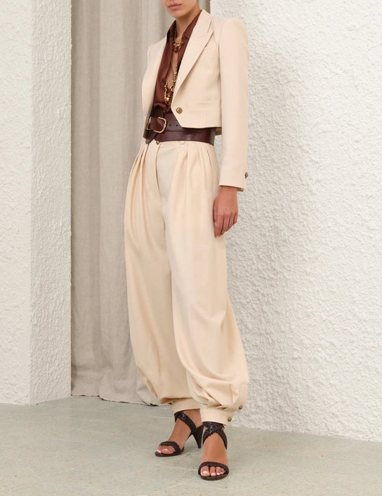 Hypnotic Cropped Wool Blazer