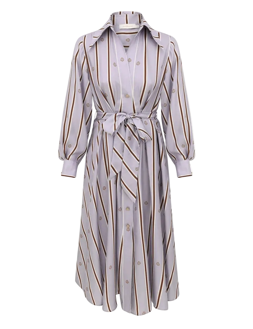 Emblem Tuck Midi Dress