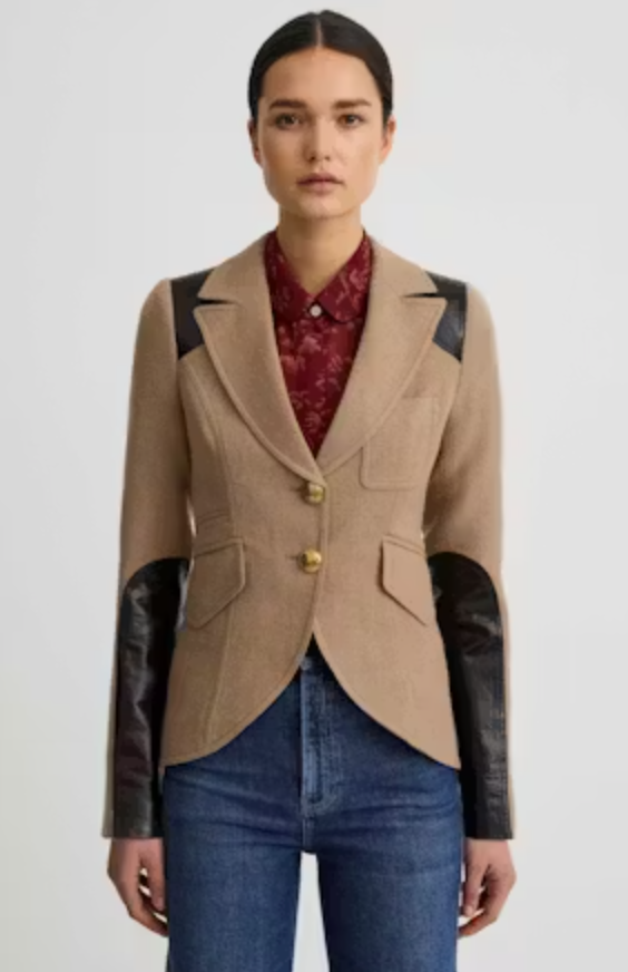 Saddle-Patch Equestrian Blazer