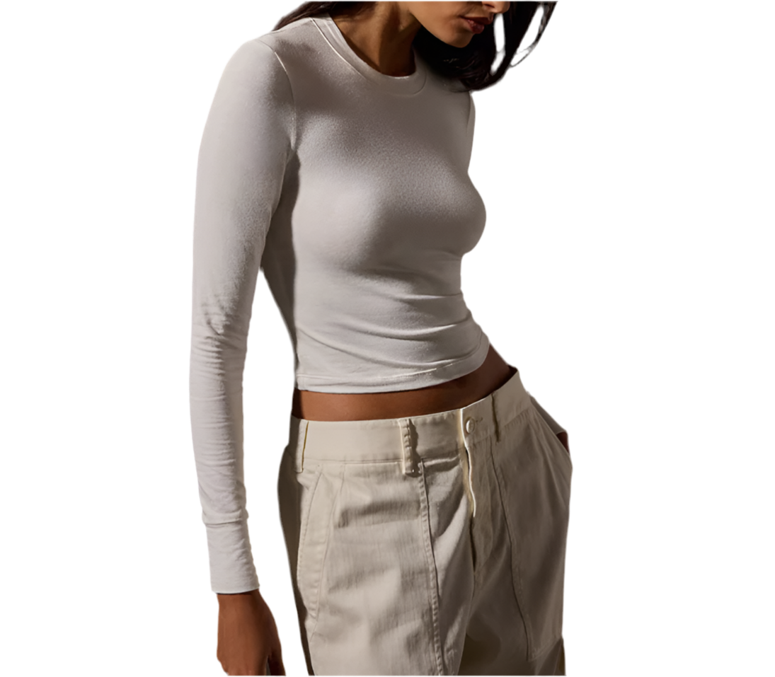 L/S Cropped Tee - 0