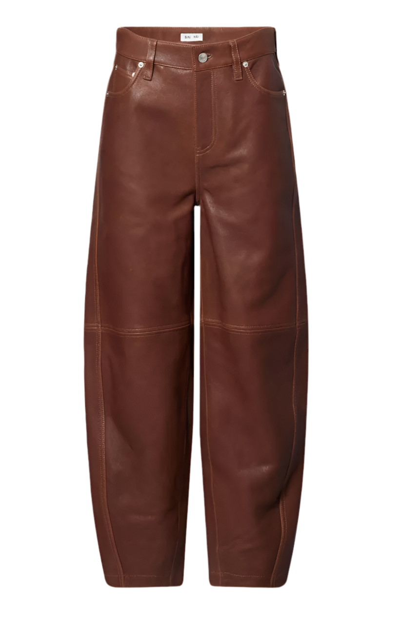 Waldon Curved Leather Pant