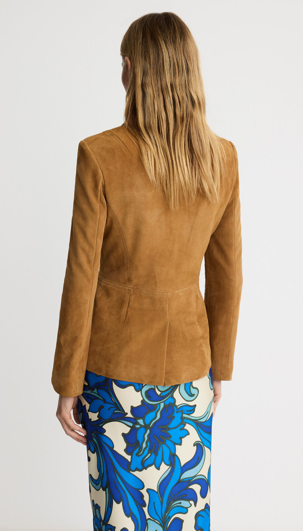 Shrunken Suede Blazer