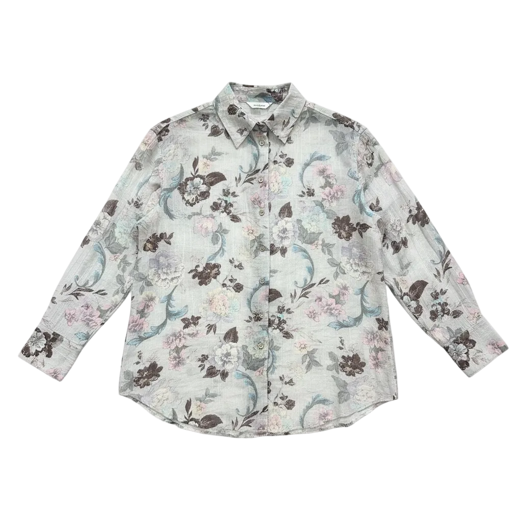 Peonia My Love" Creponne Voile Shirt