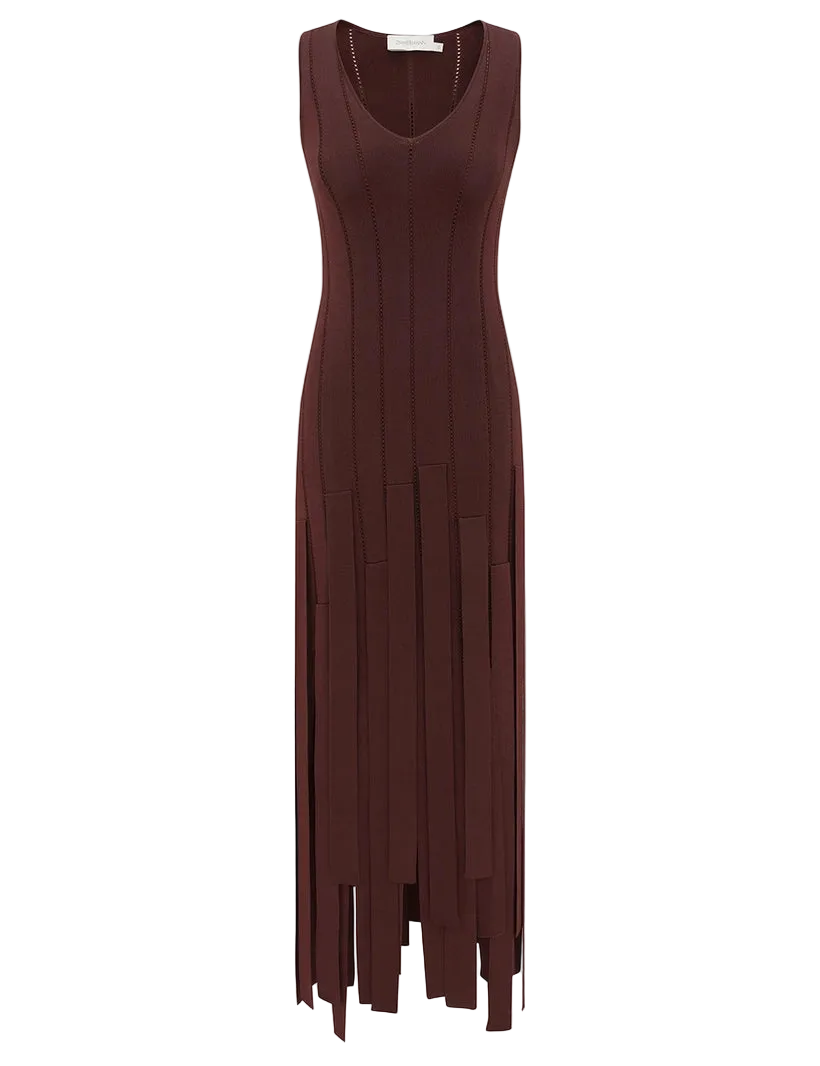 Luna Fringe Midi Dress