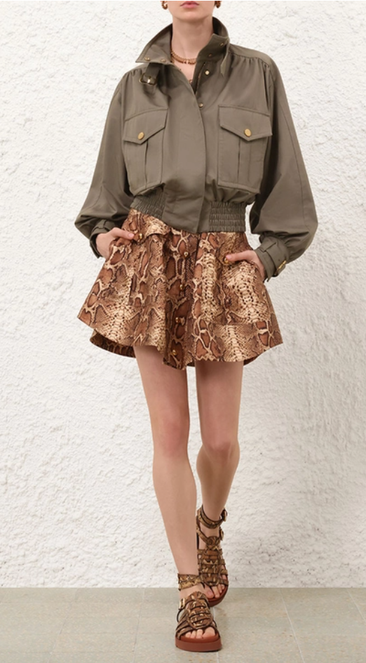 Hypnotic Utility Mini Skirt