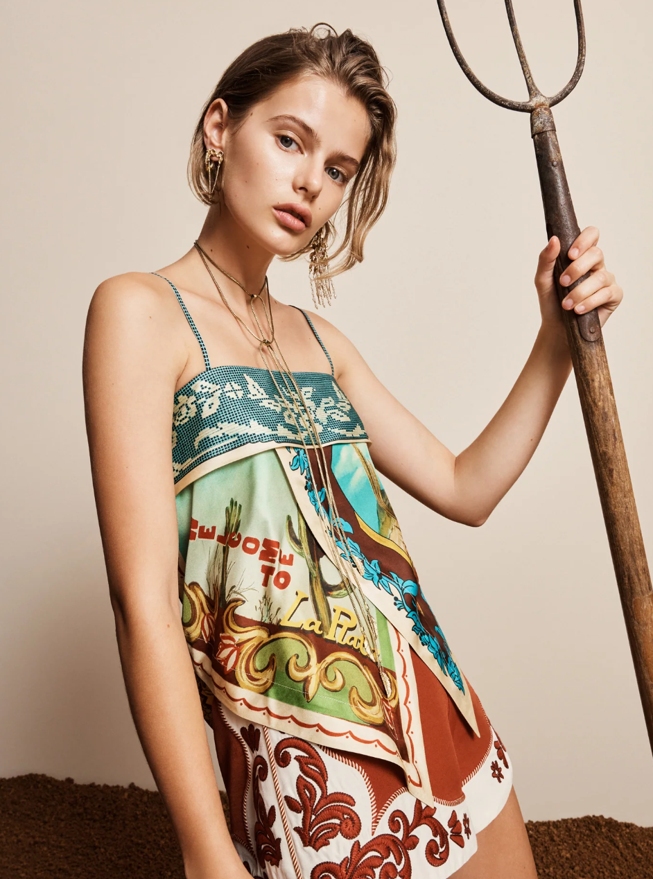 Ace Silk Scarf Top