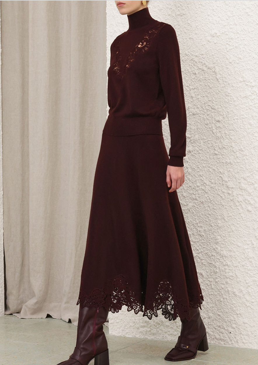 Valiant Merino Lace Skirt