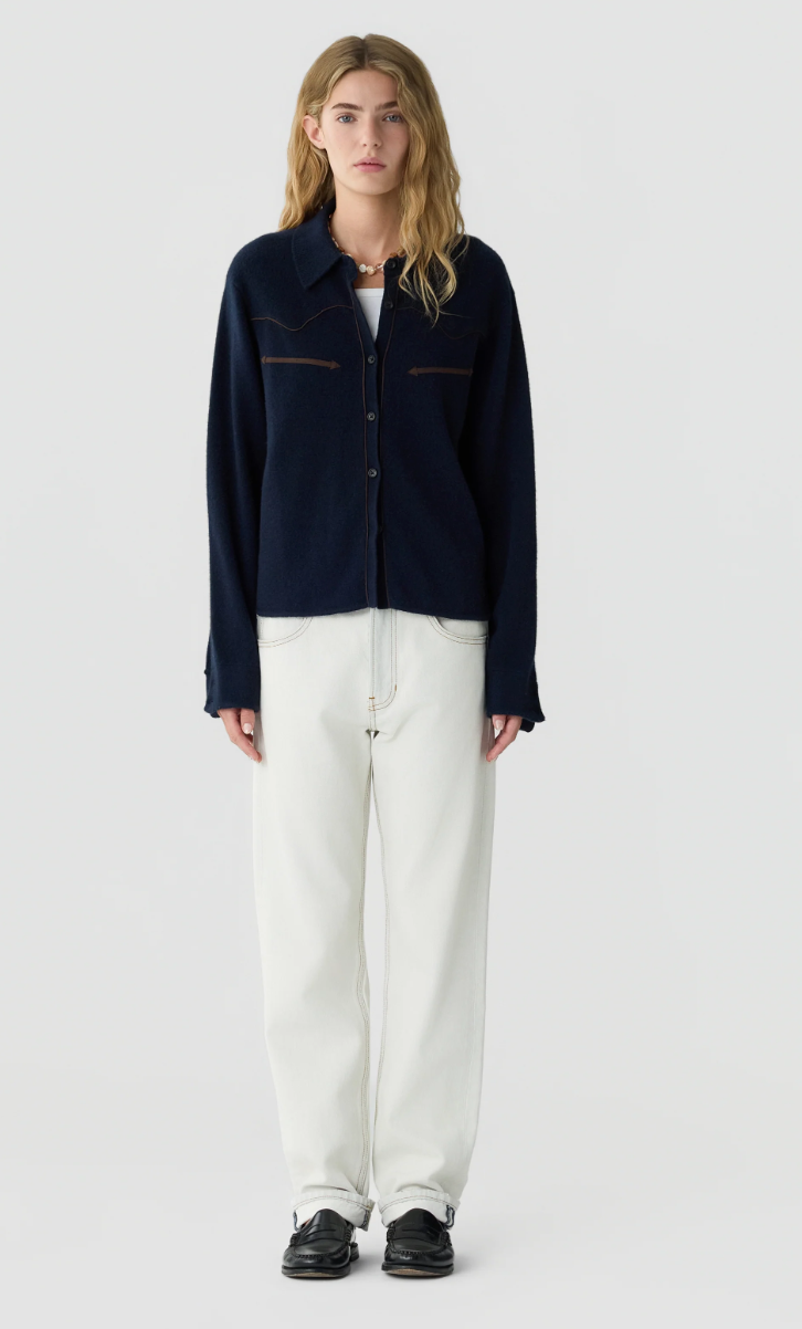 Cropped Western Shirt