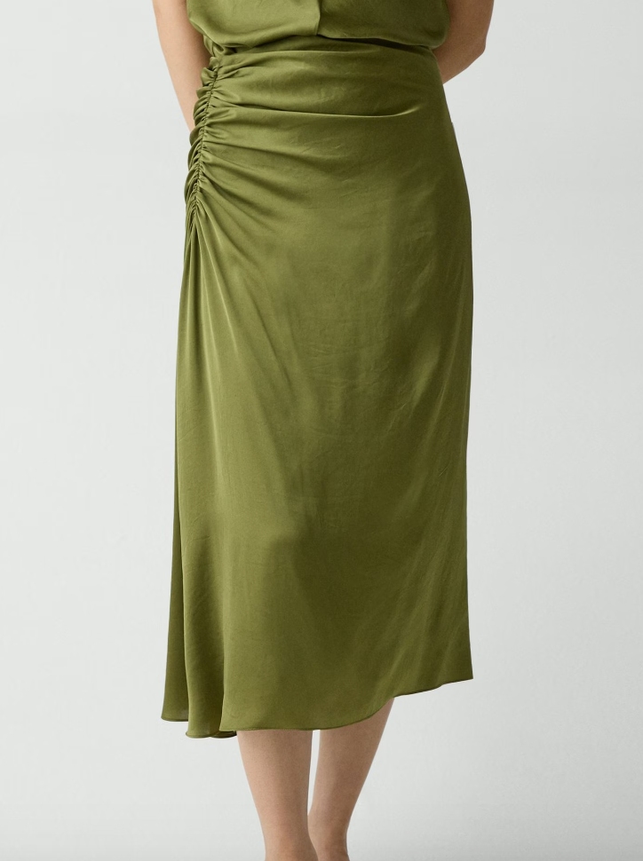 Side Ruched Skirt