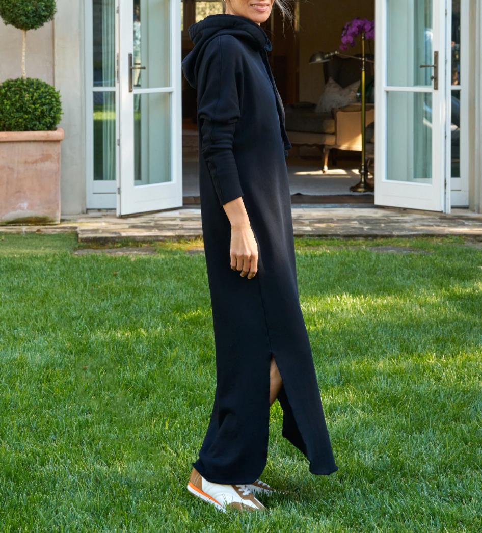 James Hooded Cape Dress