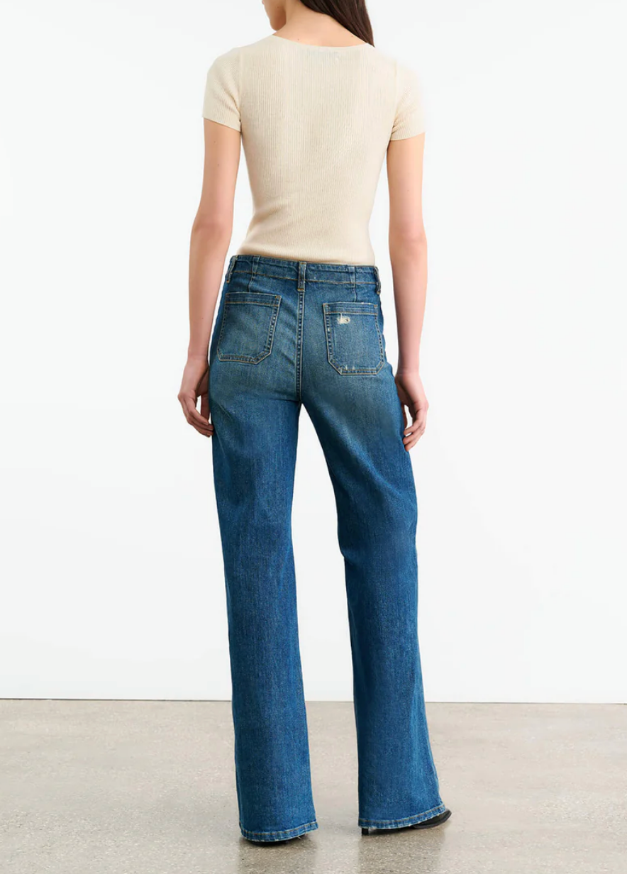 Florence Lace Up Jean