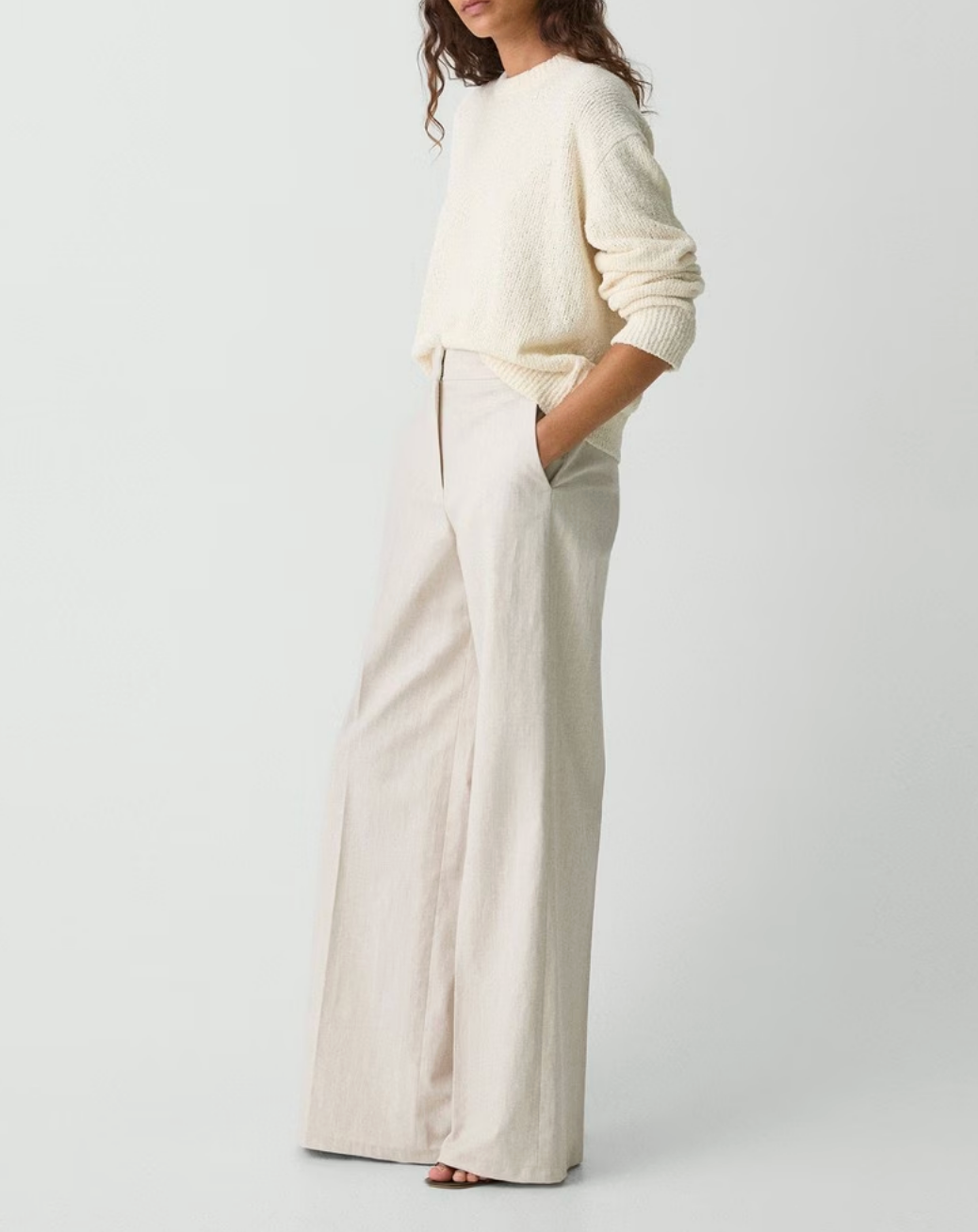 High Waisted Trouser Stripe