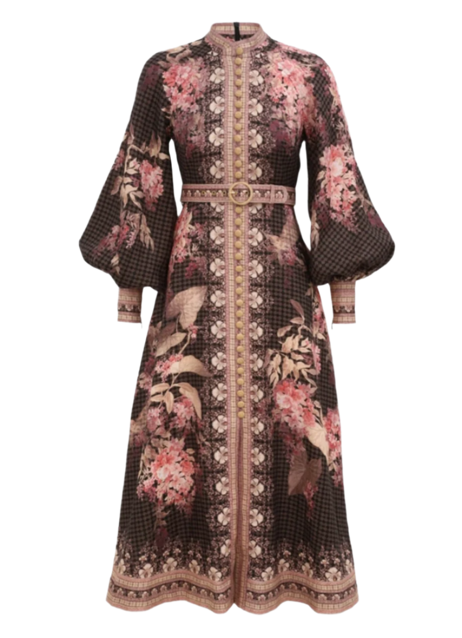 Illuminate Buttoned Midi Dress