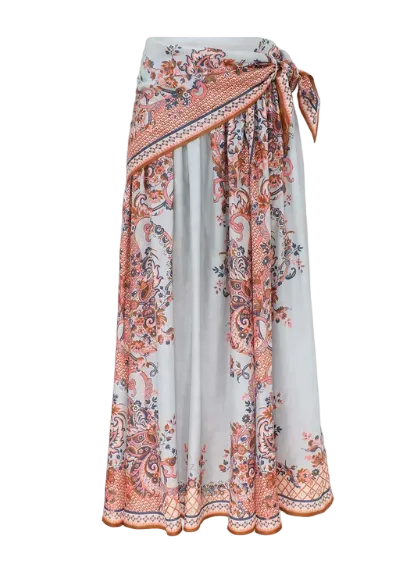 Aster Scarf Midi Skirt
