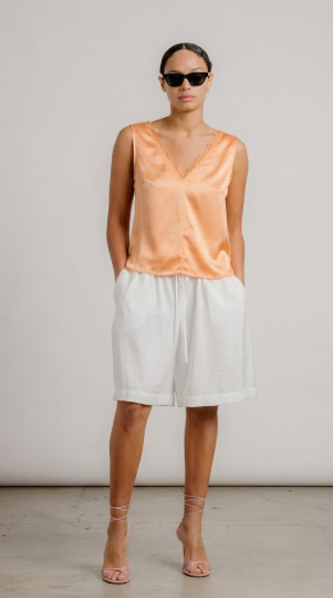 Alyssa Double V-Neck Tank