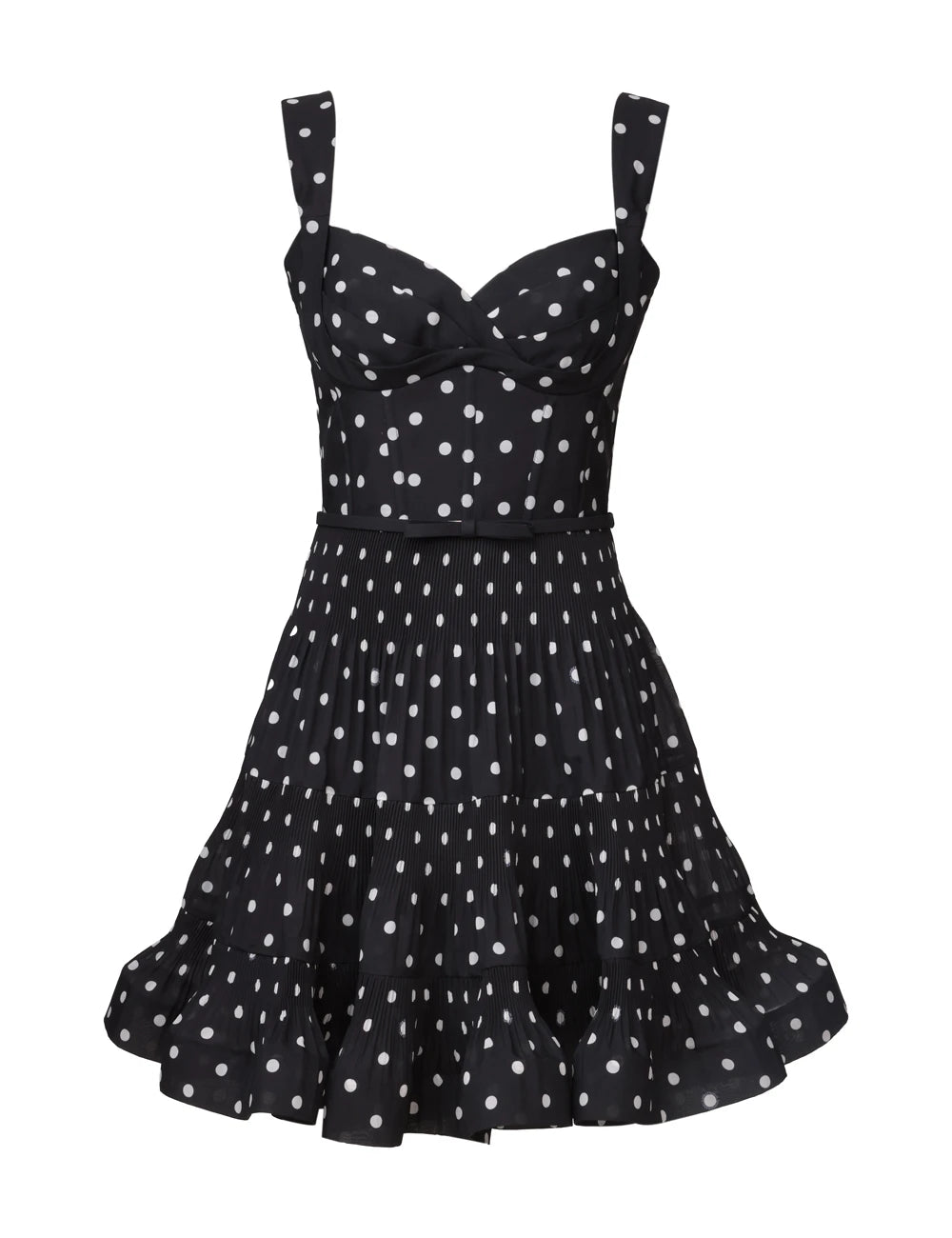 Pleated Draped Mini Dress