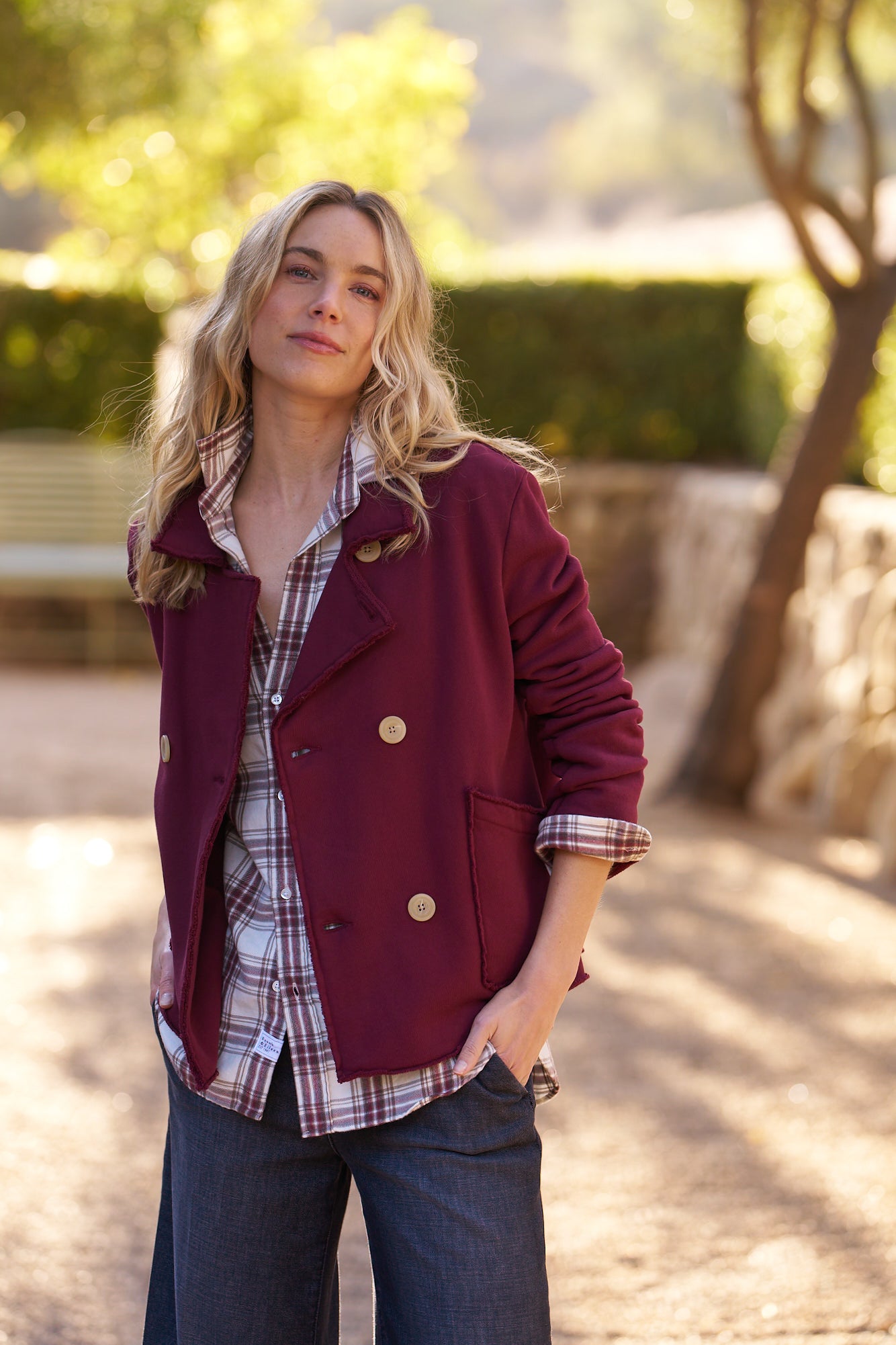 Cropped Sweatshirt Peacoat