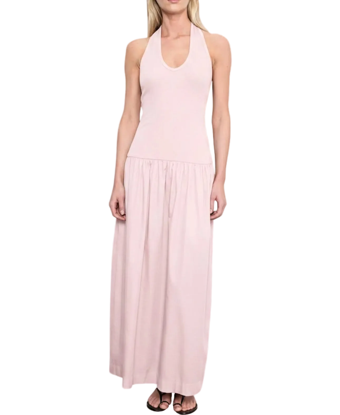 Cotton Halter Dress - M