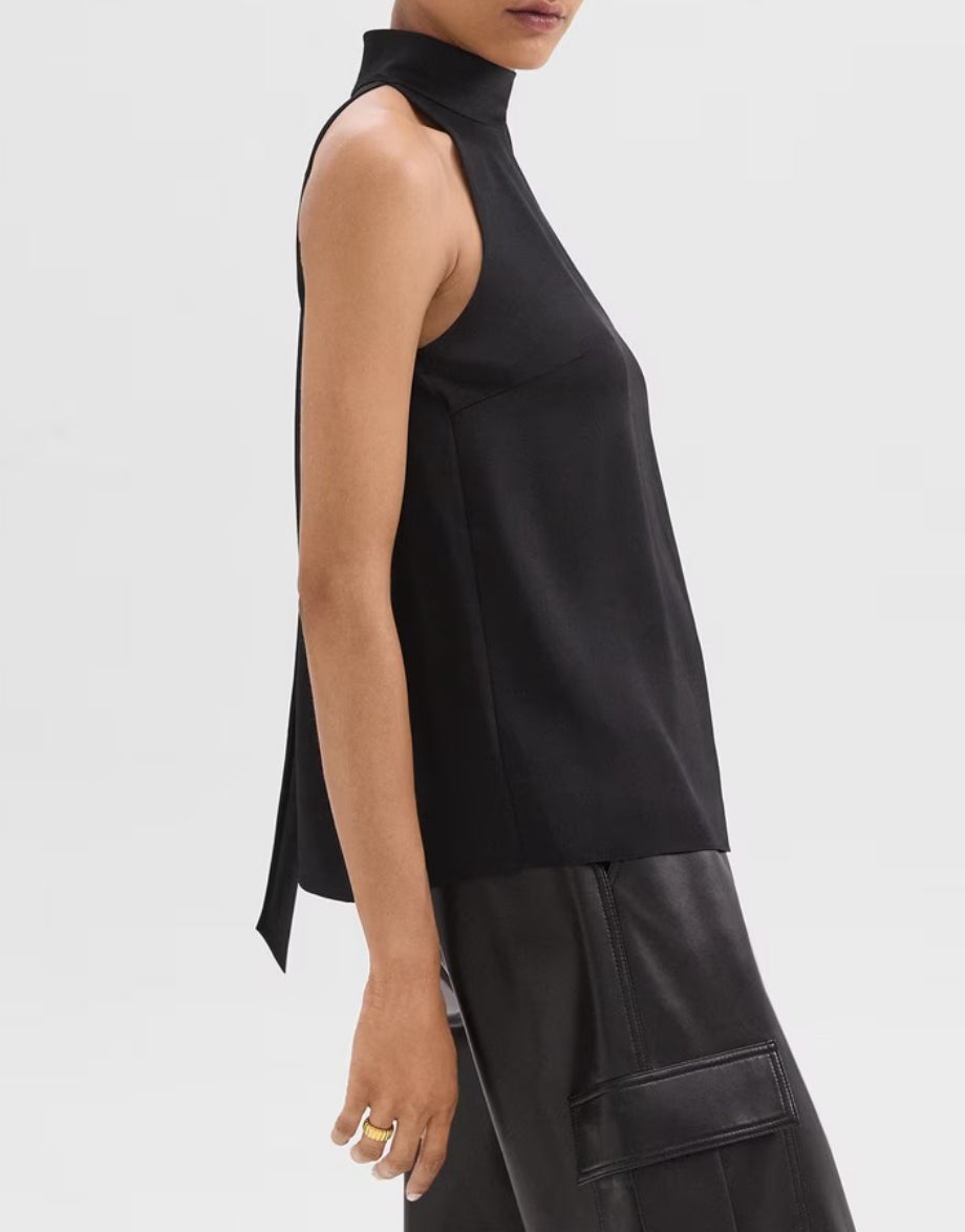 Side Tie Halter Blouse