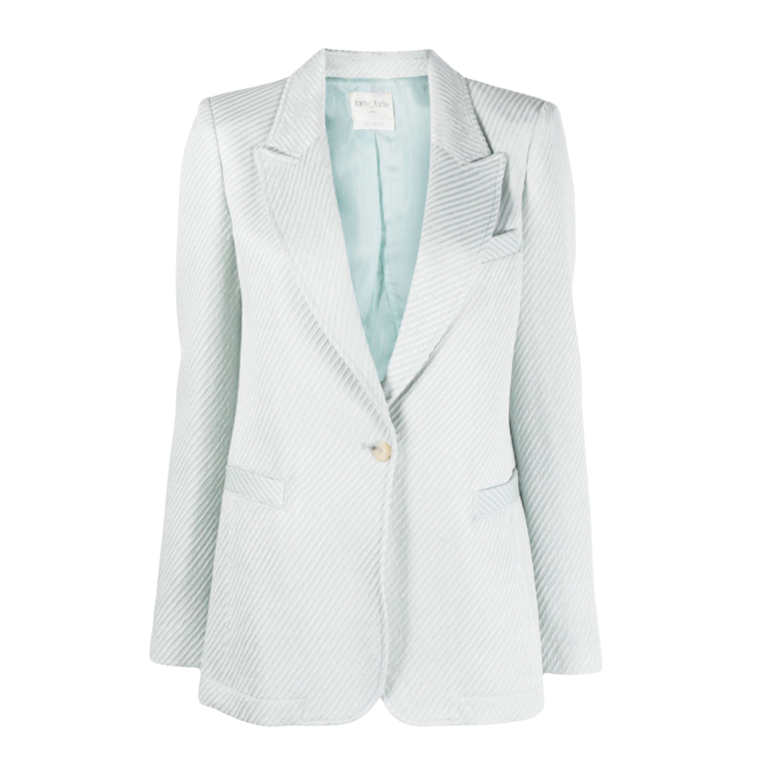 Fluid Ribbed Velvet Jacket - 0