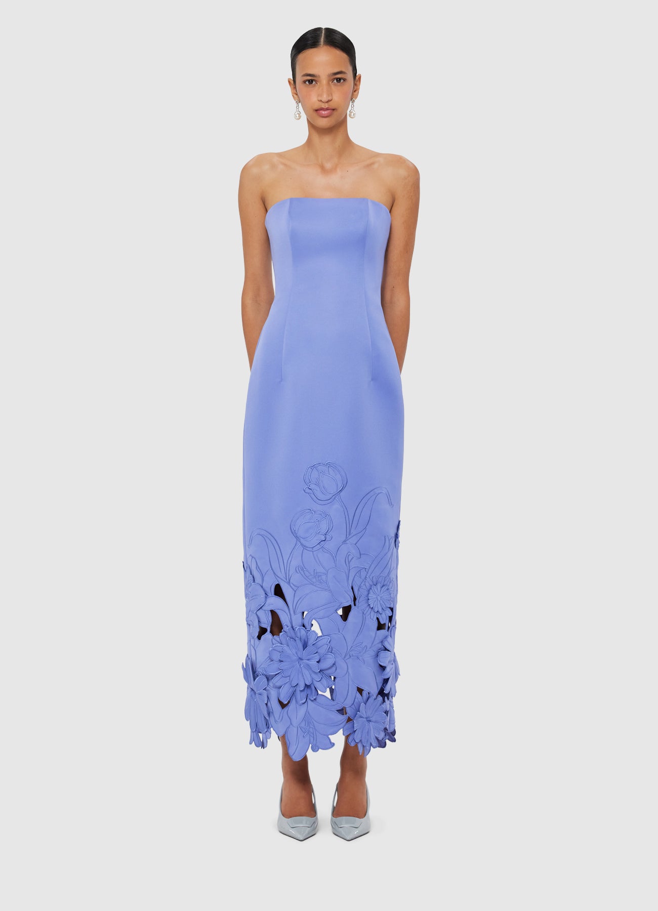 Rayna Applique Bustier Maxi Dress