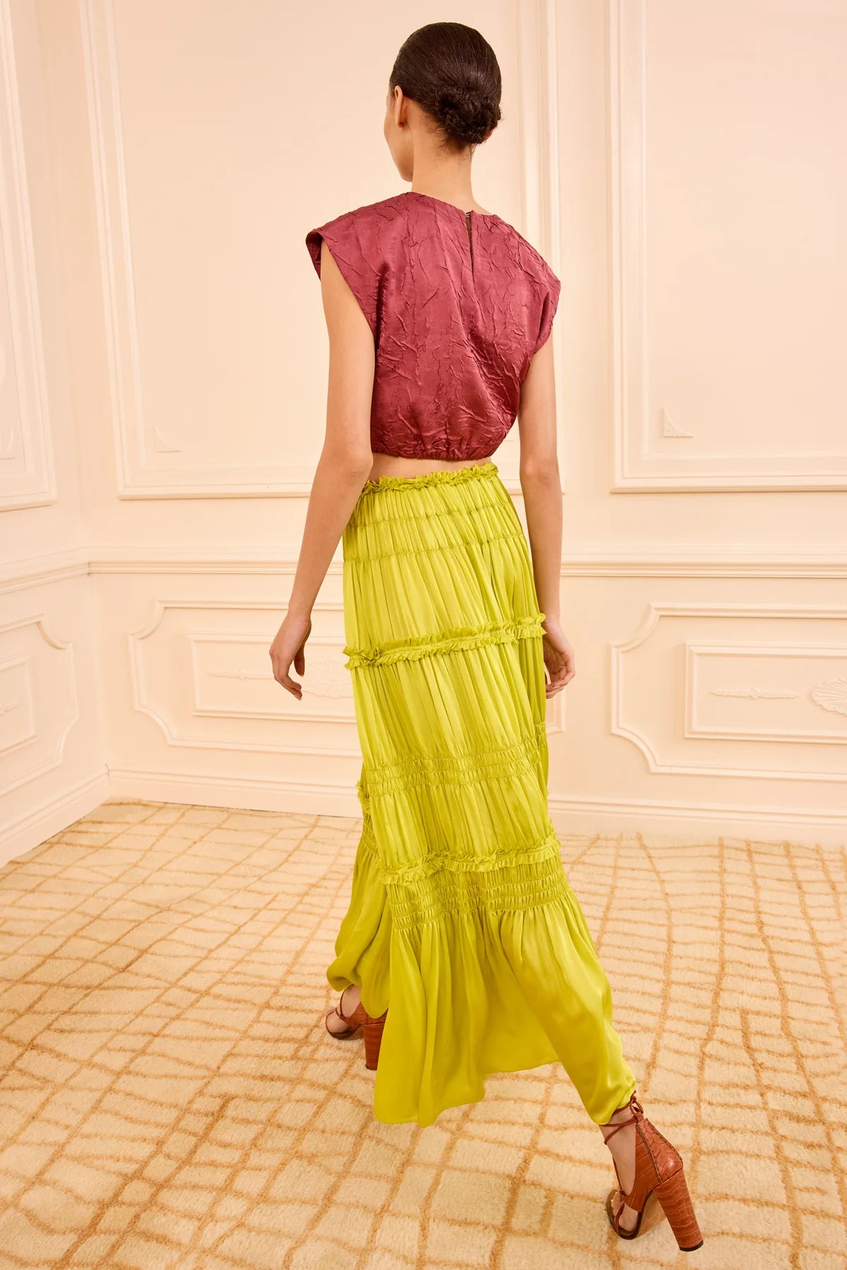 Virginie Silk Skirt