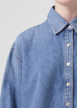 Load image into Gallery viewer, Aiden High Low Denim Shirt
