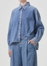Load image into Gallery viewer, Aiden High Low Denim Shirt
