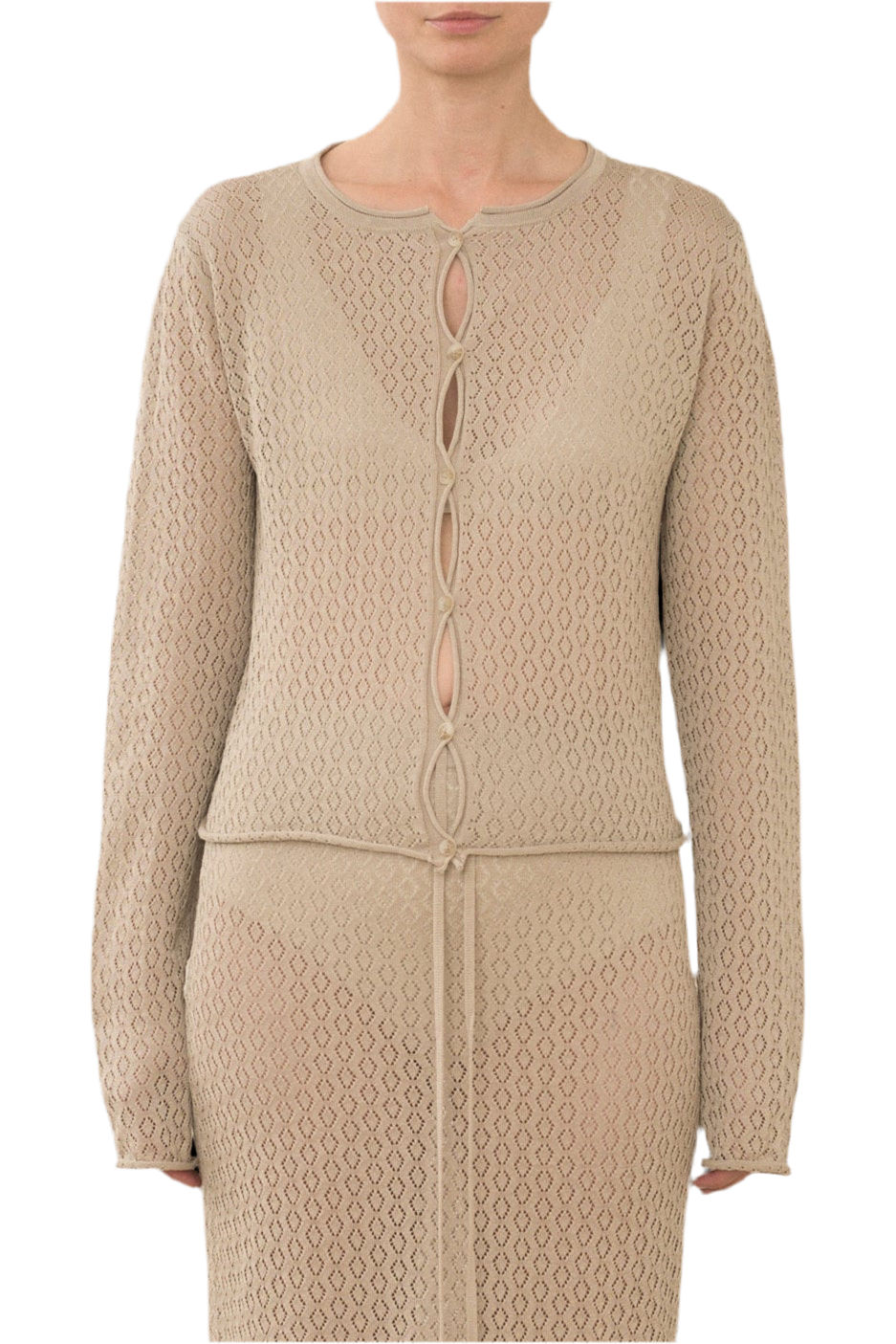 Pointelle Cardigan