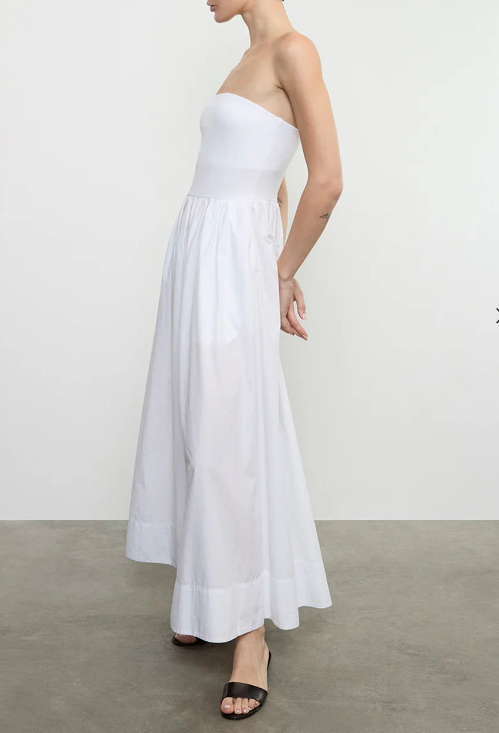 Cotton Resort Strapless Dress
