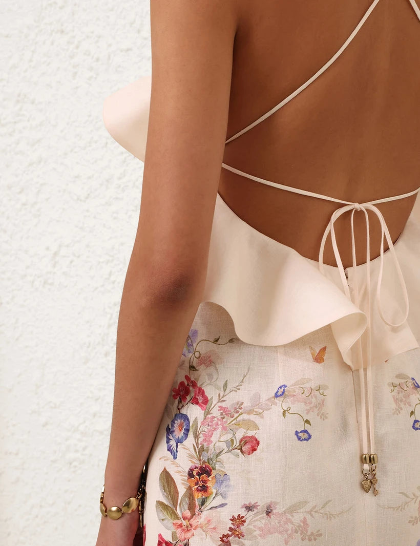 Patience Frill Midi Dress