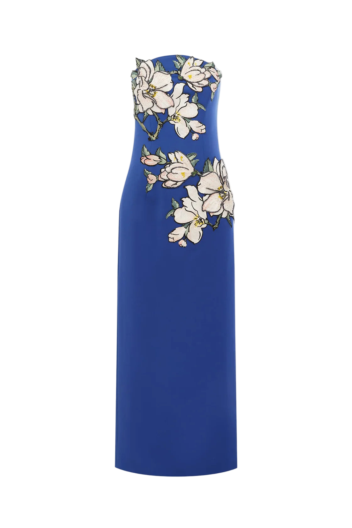 Ava Applique Floral Bustier Maxi Dress