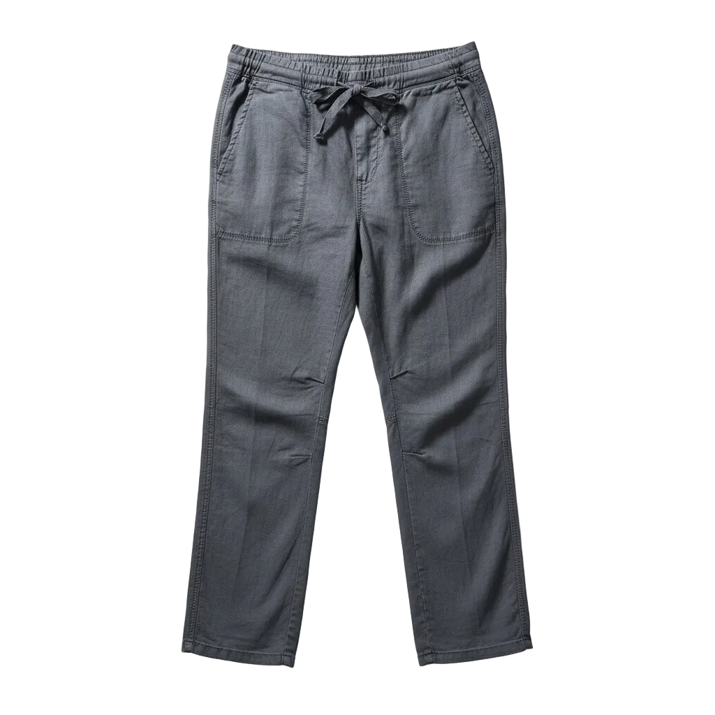 Garment Dye Linen Soft Drape Pant