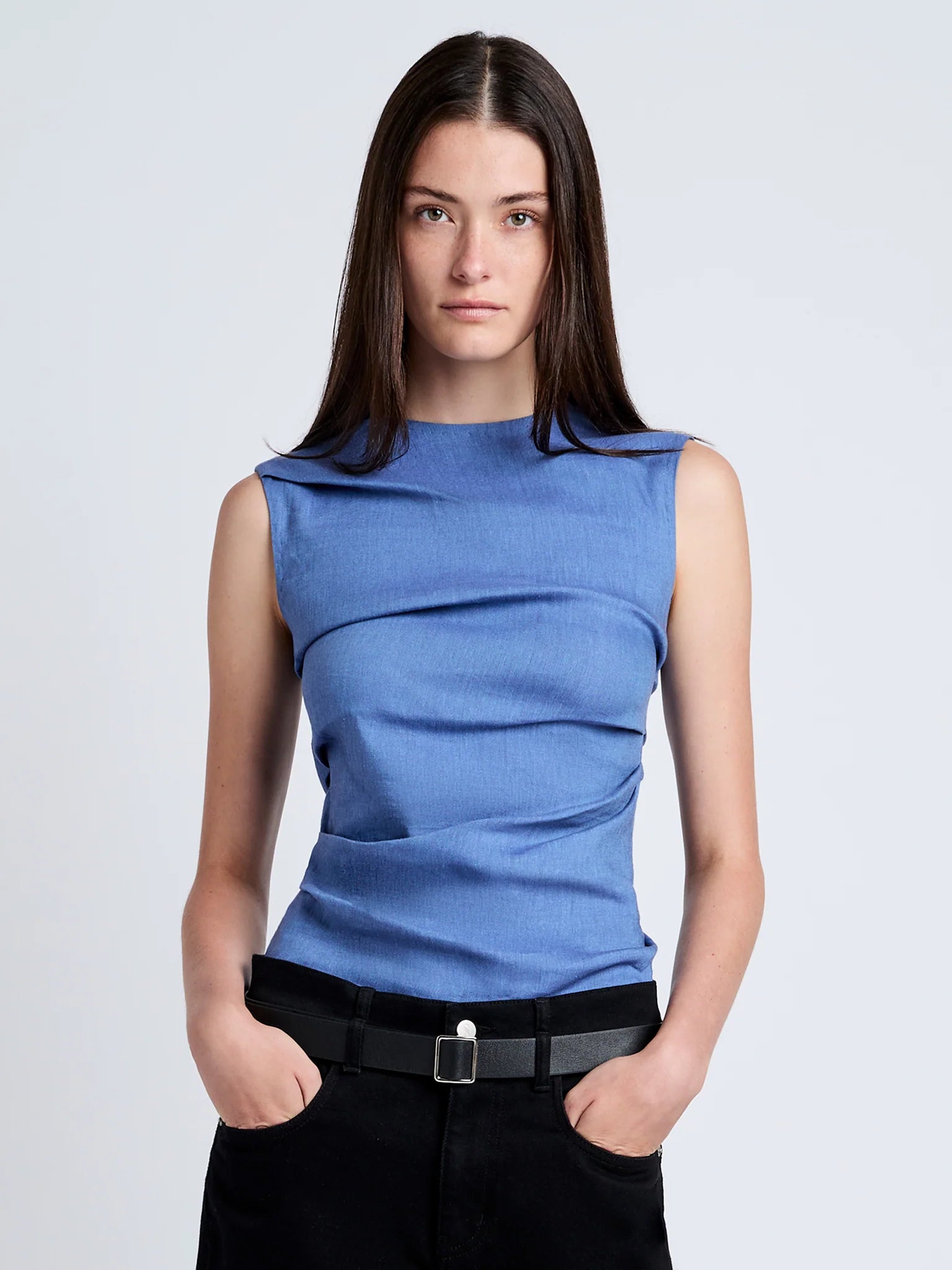 Anoushka Top in Linen Slub