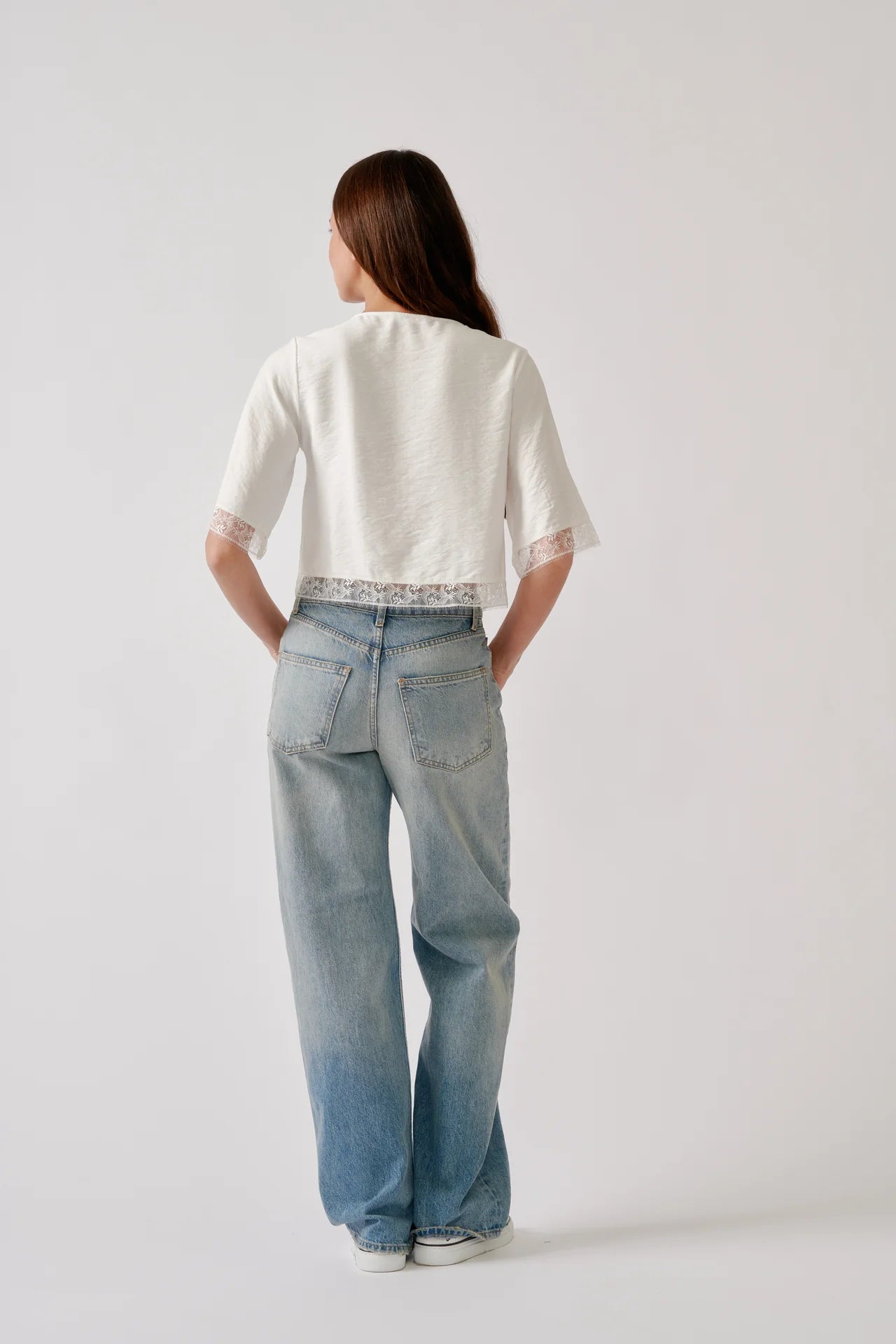 Simone Button Down W/ Lace