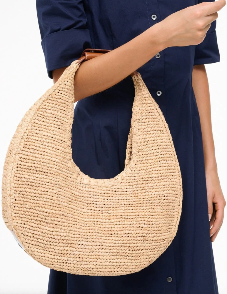 Moon Raffia Tote