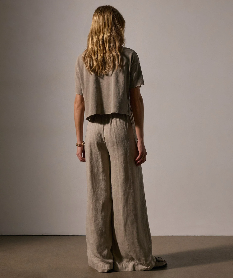 Lightweight Linen Wide Leg Pant