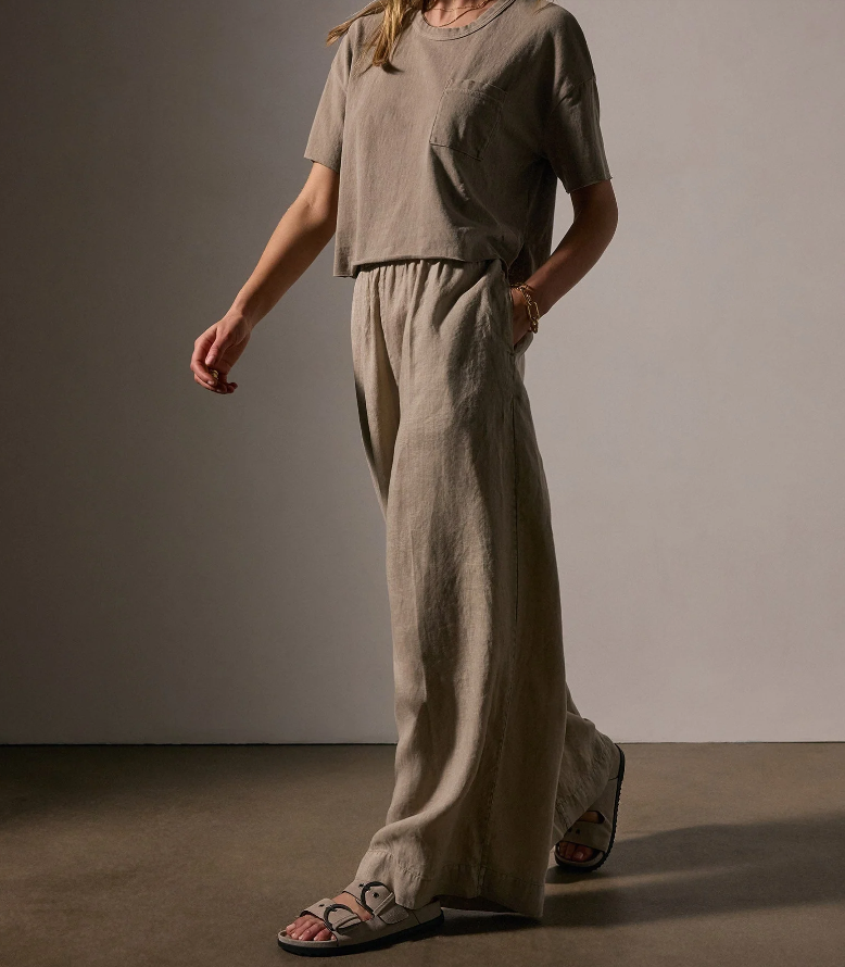 Lightweight Linen Wide Leg Pant