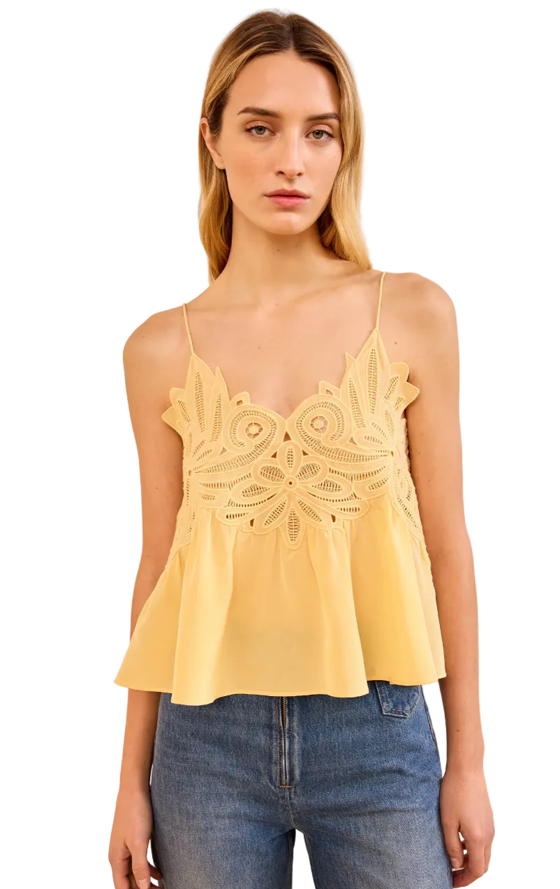 Rosie Lace Applique Tank Top