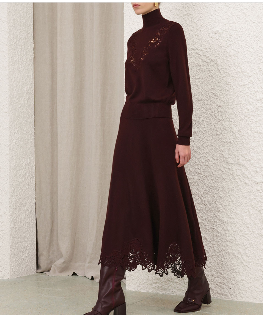 Valiant Merino Lace Skirt
