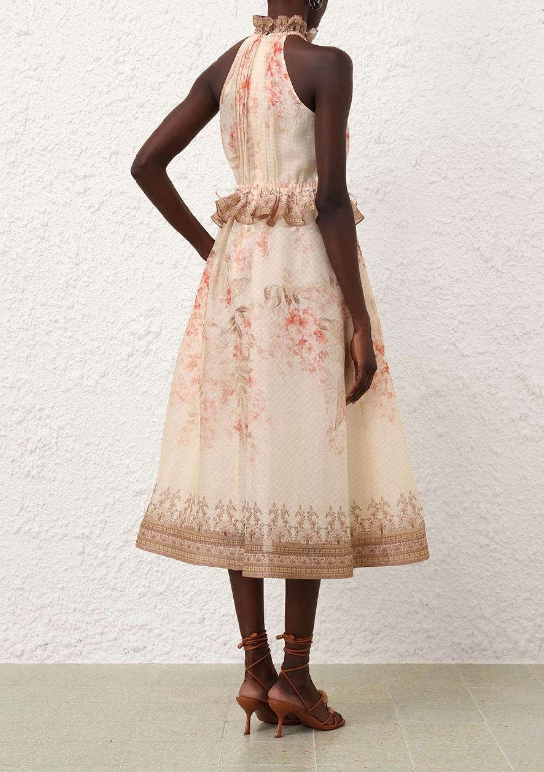 Illuminate Halter Midi Dress