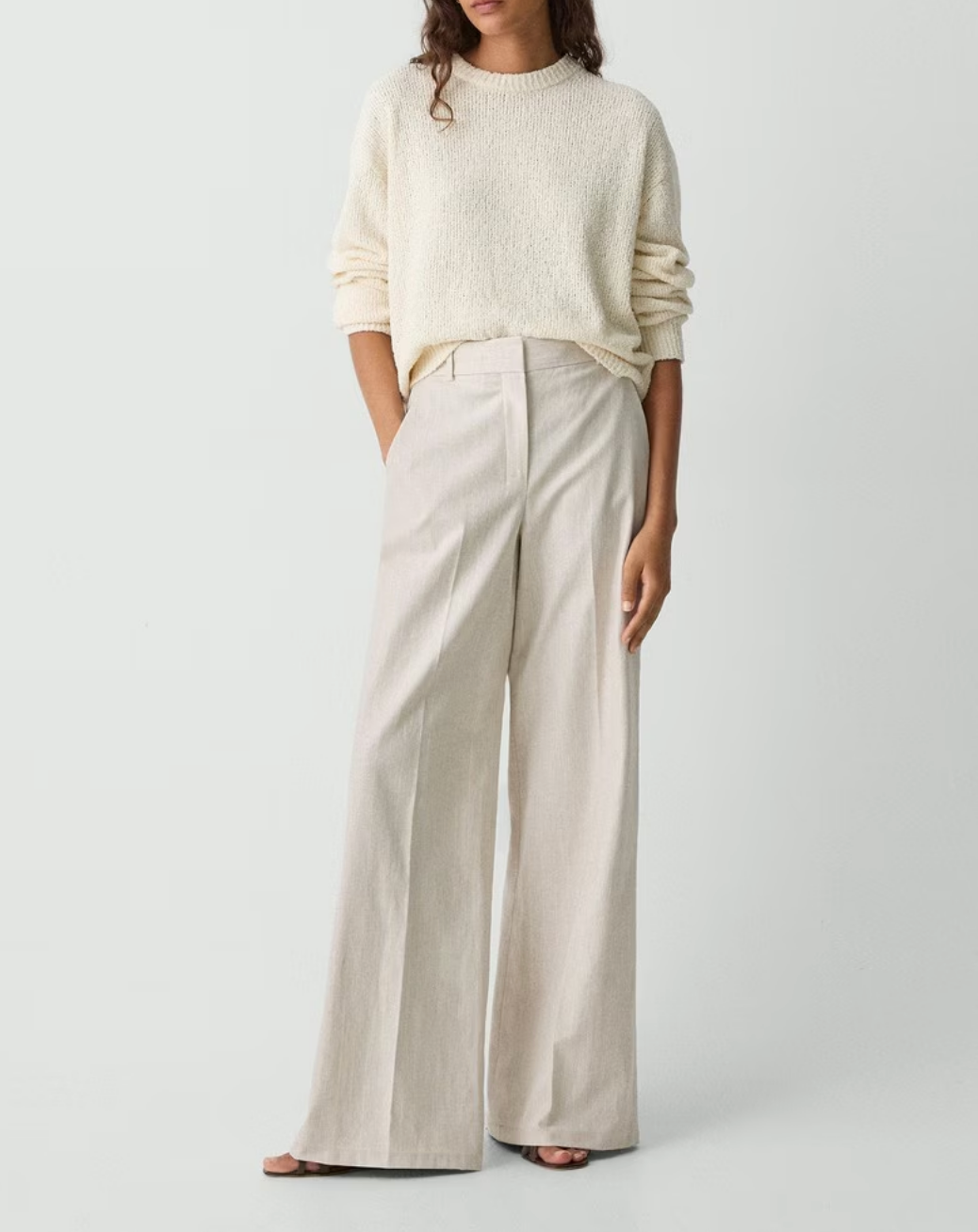High Waisted Trouser Stripe