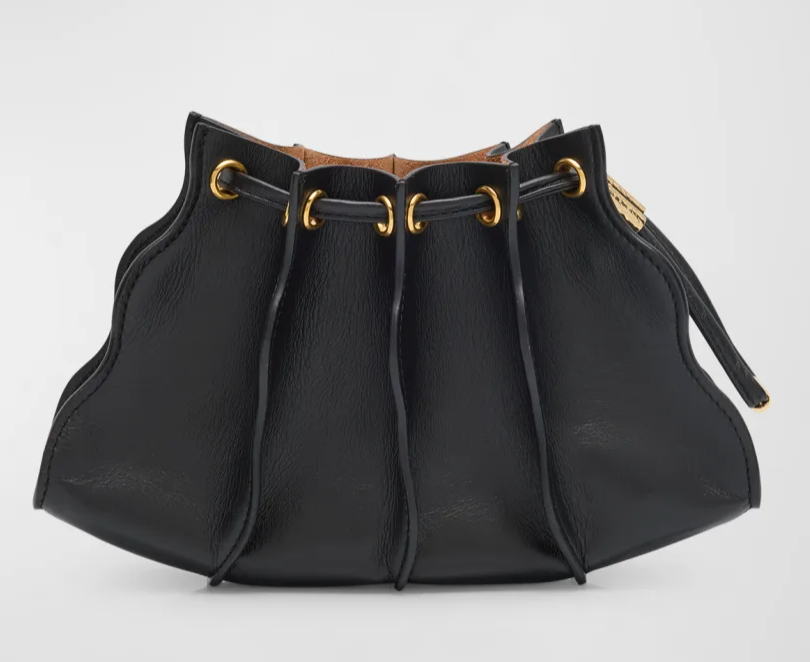 Adria Pleated Wave Mini Crossbody