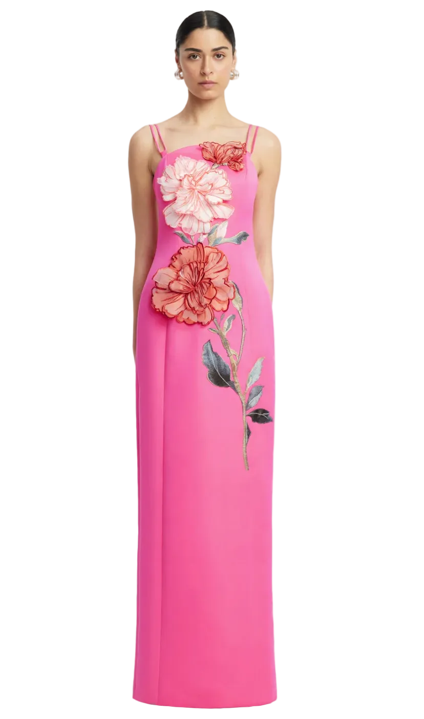 Arianna Applique Floral Maxi Dress