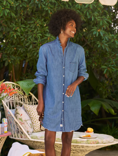 Ruffle Mary Shirtdress