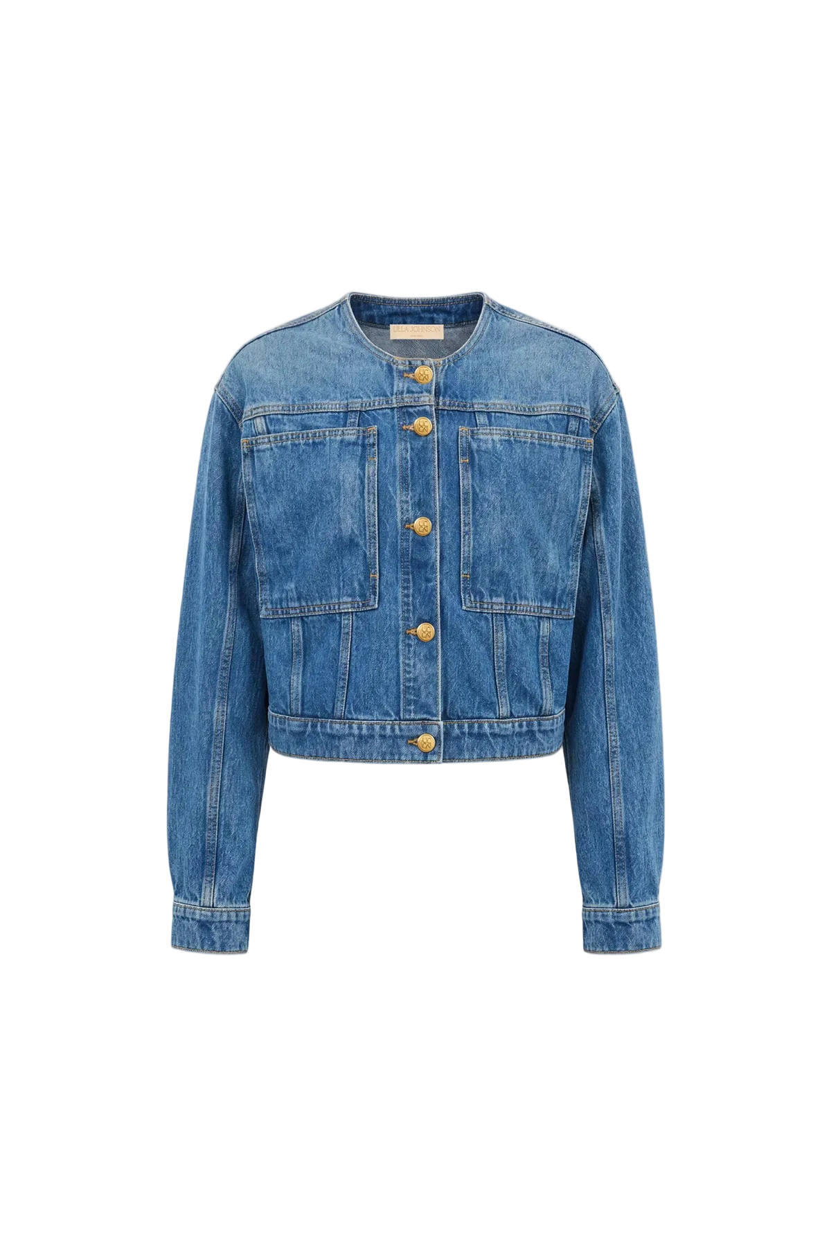 The Briar Collarless Denim Jacket