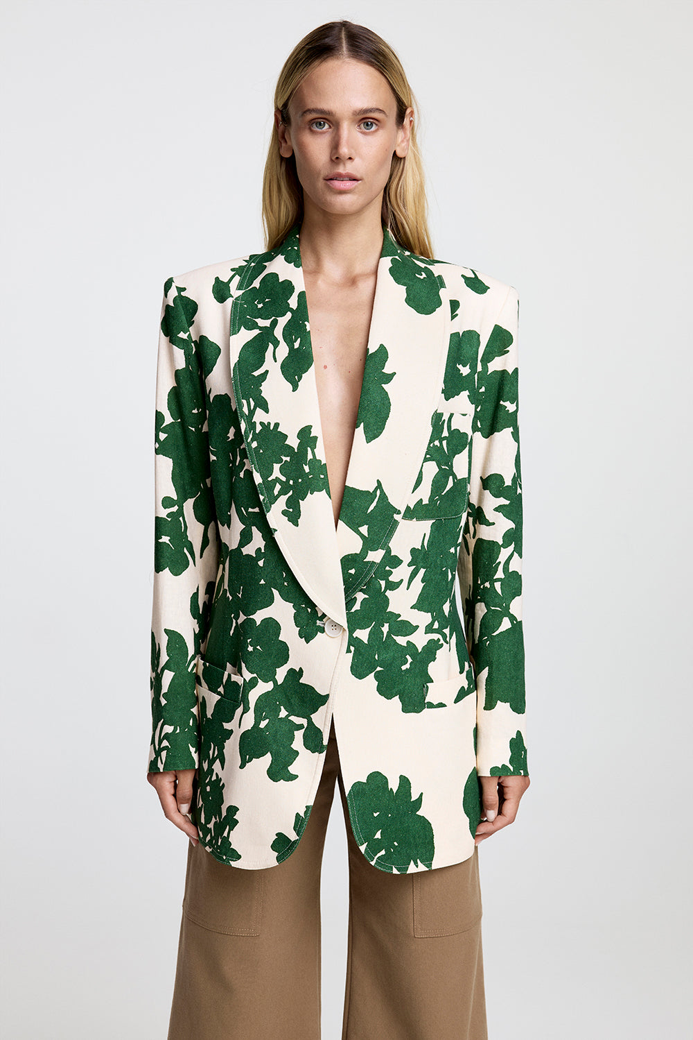Shawl Collar Oversized Blazer