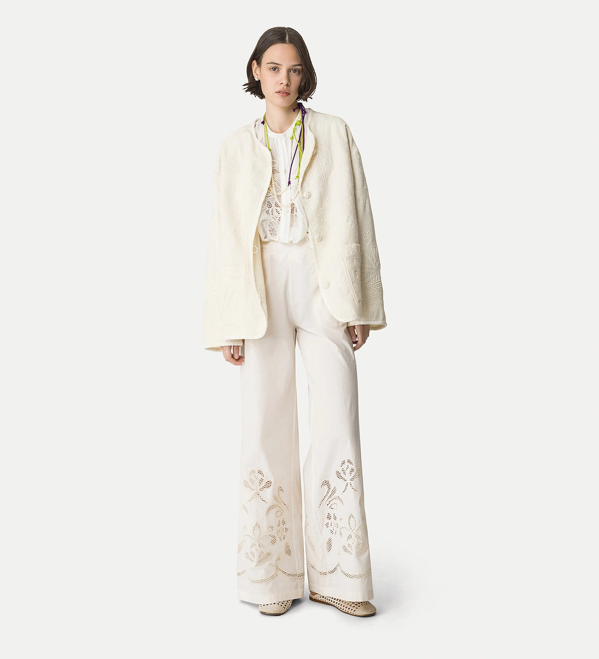Lunamaris Embroidery Voile Bohemian Shirt