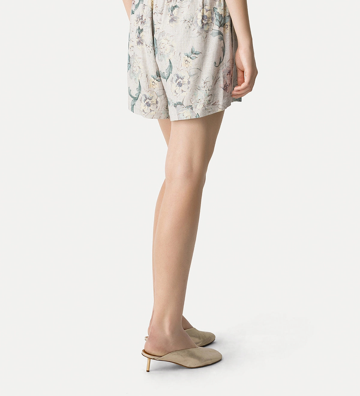 Peonia My Love Hopsack Bermuda Pants